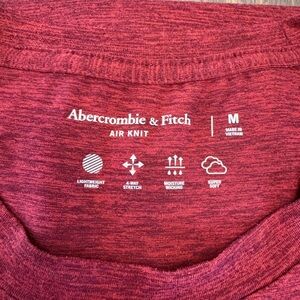 Abercrombie & Fitch Maroon Air Knit Tee